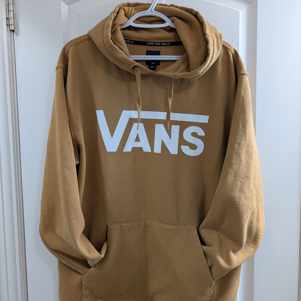 Vans Brown Hoodie with White Logo
